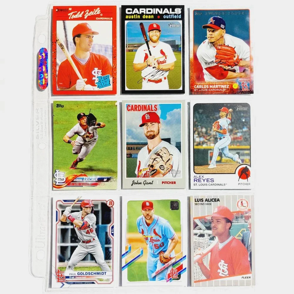 St. Louis Cardinals 9 Card Lot - BSBL [26_2] - Picture 2 of 3